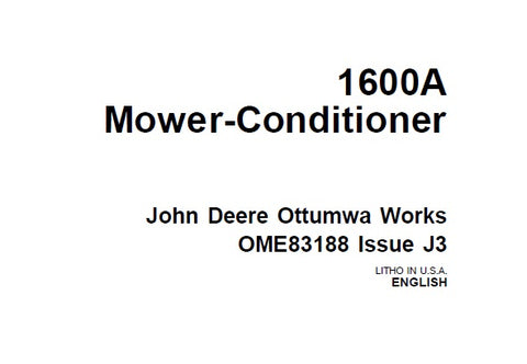 John Deere 1550 BACKHOE Operator’s Manual OMA42432 Download PDF - Manual labs