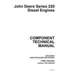 John Deere 220 Series Diesel Engines Component Technical Service Repair Manual - Manual labs