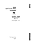 John Deere 2280 Hydrostatic Drive Windrower Technical Service Repair Manual TM1179 - Manual labs