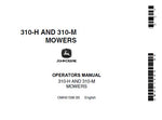 John Deere 310-H and 310-M Mowers Operator’s Manual OMH61586 Download pdf - Manual labs