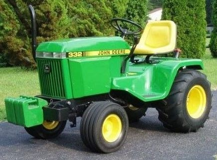 John Deere 322 330 332 430 LAWN GARDEN TRACTOR Service Repair Manual TM1591 - Manual labs