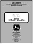 Download PDF For John Deere 48C, 54C, 62C Mower Deck Operator's Manual OMM146676