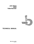 John Deere 493D Feller Buncher Technical Service Repair Manual TM1415 - Manual labs