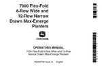 John Deere 7000 Flex-Fold 8-Row Wide & 12-Row Narrow Drawn Max-Emerge Planters Operator’s Manual OMA49798 Download PDF - Manual labs
