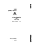 John Deere 9940 Cotton Picker Technical Service Repair Manual TM1356 - Manual labs