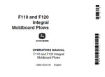 John Deere F110 and F120 Integral Moldboard Plows Operator’s Manual OMA13043 Download PDF - Manual labs