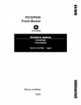 John Deere F910, F930 Front Mower Technical Service Repair Manual TM1301 - Manual labs