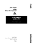 John Deere JD24 Skid-Steer Loader Technical Service Repair Manual TM1042 - Manual labs