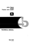 John Deere JD302 Tractor & Loader Technical Service Repair Manual TM1089 - Manual labs