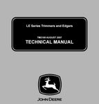 John Deere LE Series Trimmers and Edgers Technical Service Repair Manual TM2189 - Manual labs