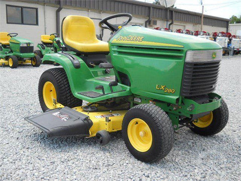 John Deere LX280, LX280AWS, LX289 Garden Tractors Technical Service Repair Manual TM2046 - Manual labs