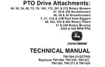 John Deere PTO Drive Attachments Technical Manual TM1594 - Manual labs