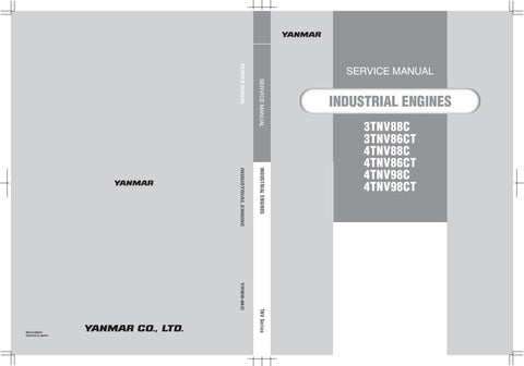 Download PDF For John Deere, Yanmar TNV Series Industrial Engine Service Manual ODTN4G00200