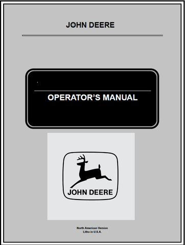 Download PDF For John Deere 2-Bag Bagger For 42, 48-Inch Mower Decks Operator's Manual OMM168257