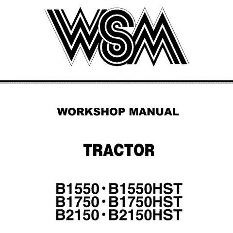 Kubota B1550, B1550HST, B1750, B1750HST, B2150 & B2150HST Tractor Workshop Service Repair Manual - Manual labs