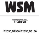 Kubota B2050, B2350, B2650, B3150 Tractor Workshop Service Repair Manual - Manual labs
