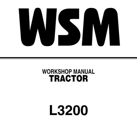 Kubota L3200 Tractor Workshop Service Repair Manual - Manual labs