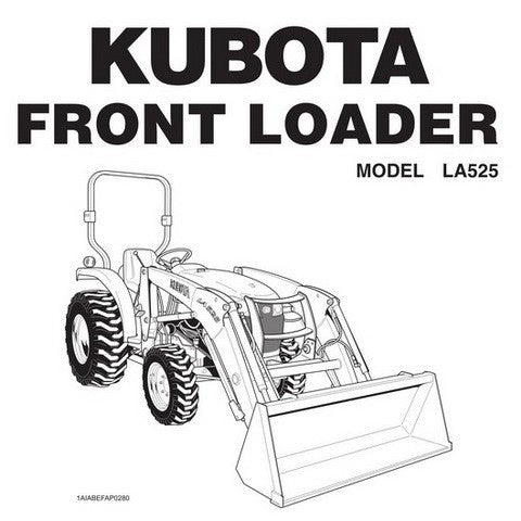 Kubota LA525 Front Loader Original Operator's Manual - Manual labs