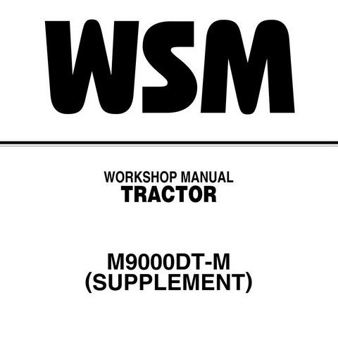 Kubota M9000DT-M Tractor Workshop Service Repair Manual - Manual labs