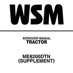 Kubota ME8200DTN Tractor Workshop Service Repair Manual - Manual labs