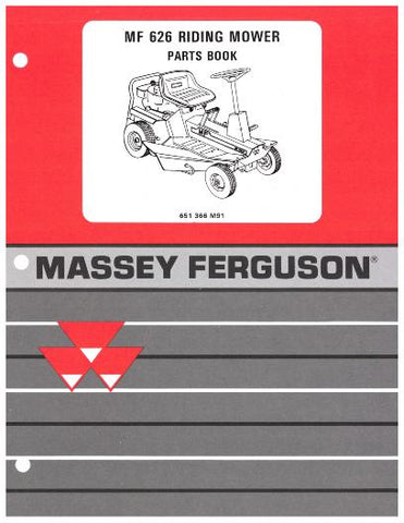 DOWNLOAD PDF For Massey Ferguson 626 Riding Mower Parts Catalog Manual