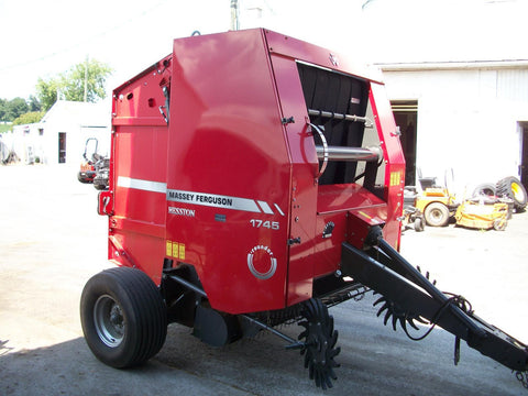 Download PDF for Massey Ferguson MF 1745 Round Baler Workshop Service Repair Manual