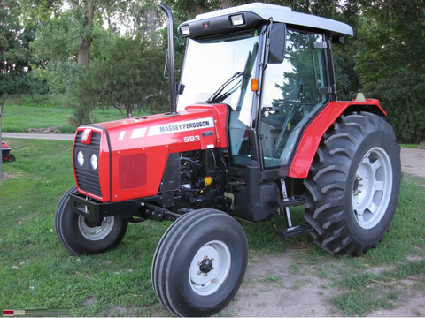 Download PDF for Massey Ferguson MF 573, 583, 593, 596 Tractor Repair Time Schedule
