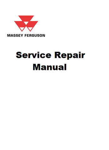 Massey Ferguson MF3400 S/V Series (with Mechanical) Tractor Workshop Service Repair Manual 1857669M1 - Manual labs