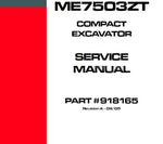 ME7503ZT - Mustang Compact Excavator Service Repair Manual PDF Download - Manual labs