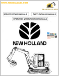 New Holland Mini Excavator E35BSR,E39BSR Service Repair Manual 84553640A A4 - Manual labs