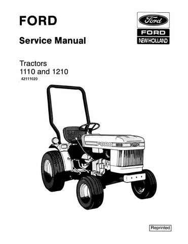New Holland 1110, 1210 Tractor Service Repair Manual 42111020 - Manual labs