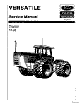 New Holland 1150 Tractor Service Repair Manual 40115010 - Manual labs