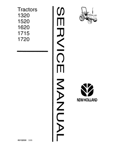 New Holland 1320, 1520, 1620, 1715, 1720 Tractor Service Repair Manual 40132030 - Manual labs