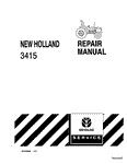 New Holland 3415 Compact Tractor Service Repair Manual 87028646 - Manual labs