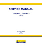 New Holland 3510, 4010, 4510, 4710 Tractor Service Repair Manual 47899743 - Manual labs