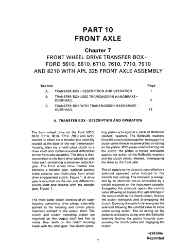 New Holland 5610, 6610, 6710, 7610, 7710, 7910 Service Repair Manual 41881006 - Manual labs
