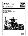 New Holland 700, 750, 800, 825, 850, 900, 950 Tractor Service Repair Manual 40070060 - Manual labs