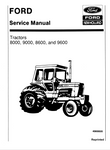 New Holland 8000, 8600, 9000, 9600 Tractor Service Repair Manual 40800020 - Manual labs