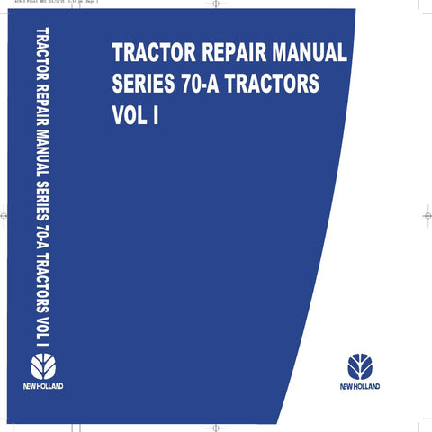 New Holland 8670, 8770, 8870, 8970, G170, G190, G210, G240 Tractor Service Repair Manual 6035430100 - Manual labs
