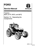 New Holland 8670, 8770, 8970 Service Repair Manual 40807010 - Manual labs