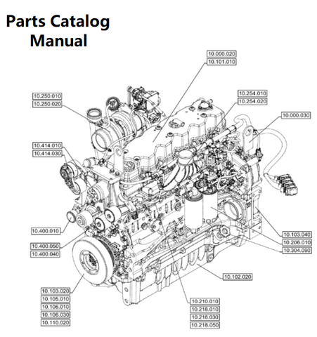Download Parts Catalog Manual - New Holland A003 Engine F4DFE613F PN/5802203128-103KW - PDF File 