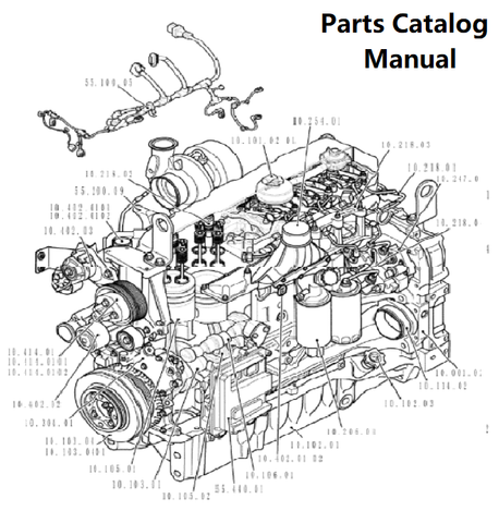 Parts Catalog Manual - New Holland A004 Engine F4DFE613G PN/84229380 - PDF Book (Delivery)