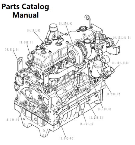 Download Parts Catalog Manual - New Holland A004 Engine F4DFE613J 84182025 - PDF File 