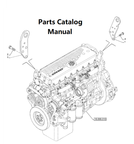 New Holland A005 Engine Parts Catalog Manual F3BFE613C PN/504381478 - PDF File