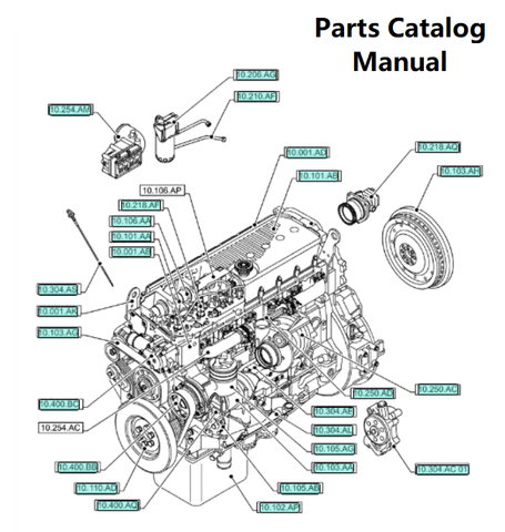 Parts Catalog Manual - New Holland B002 Engine F3HFE613B 5801778732-47406846 - PDF File Download
