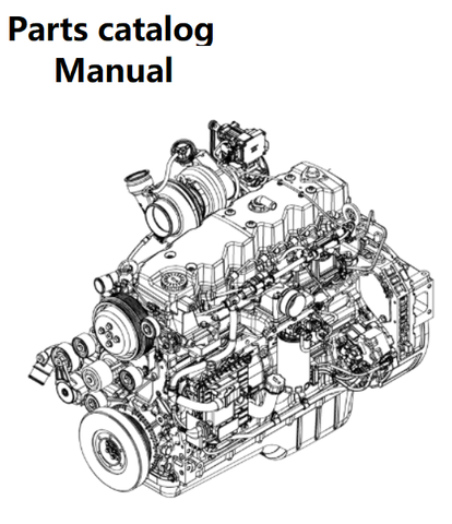 Parts Catalog Manual - New Holland B002 Engine F4HFE6138 PN/5802112273-142KW - PDF Book (Delivery)