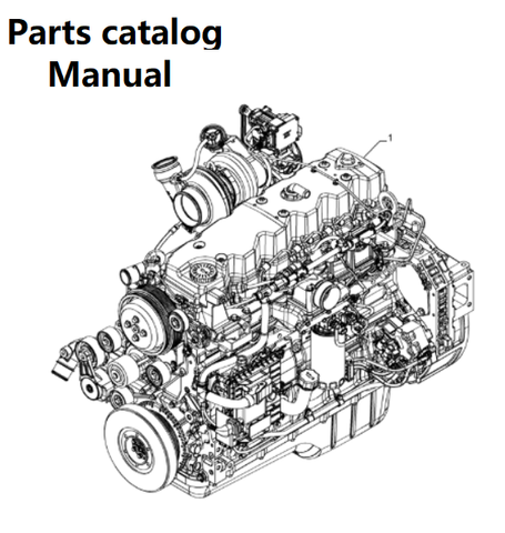 Parts Catalog Manual - New Holland B002 Engine F4HFE6139 PN/5802169314-134KW -  PDF Book (Delivery)