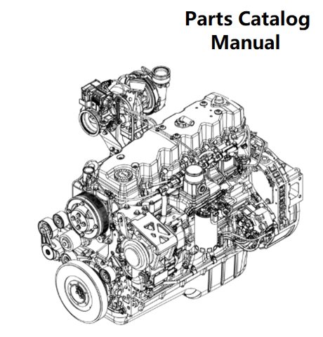 Parts Catalog Manual - New Holland B002 Engine F4HFE613U PN/5801743987-187KW - PDF Book (Delivery)