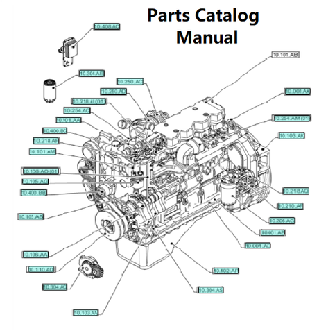 Download Parts Catalog Manual - New Holland B003 Engine F4DFE613H 5801746039-47545422-TIER 4B - PDF File 