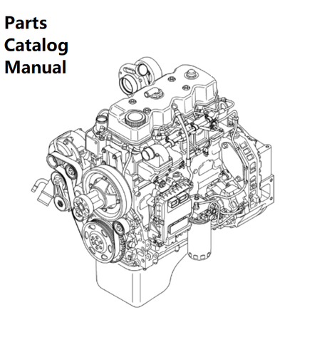 Parts Catalog Manual - New Holland B004 Engine F4HFE413H 5801862203-47574133 TIER4B - PDF Book (Delivery) 